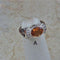 Silver rings with gemstones, diamonds and khanda / adi shakti symbols